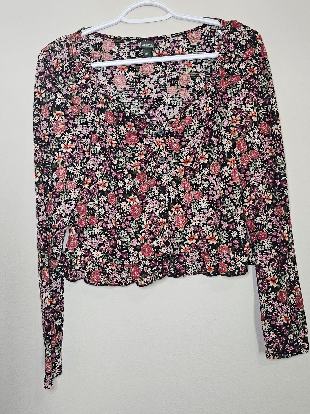 Black Floral Top